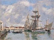 Eugene Boudin Venice, The Grand Canal oil on canvas